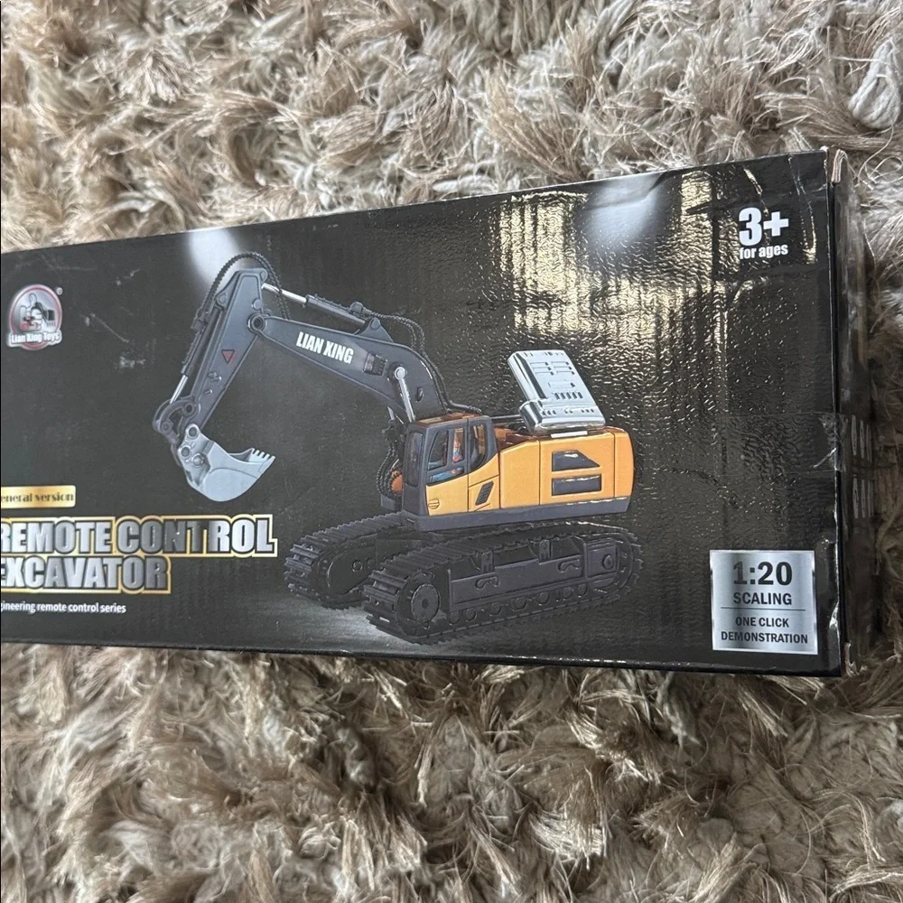 Excavator Kids Toy - Orange and Black